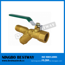 Female Male Brass Ball Valve with Strainer